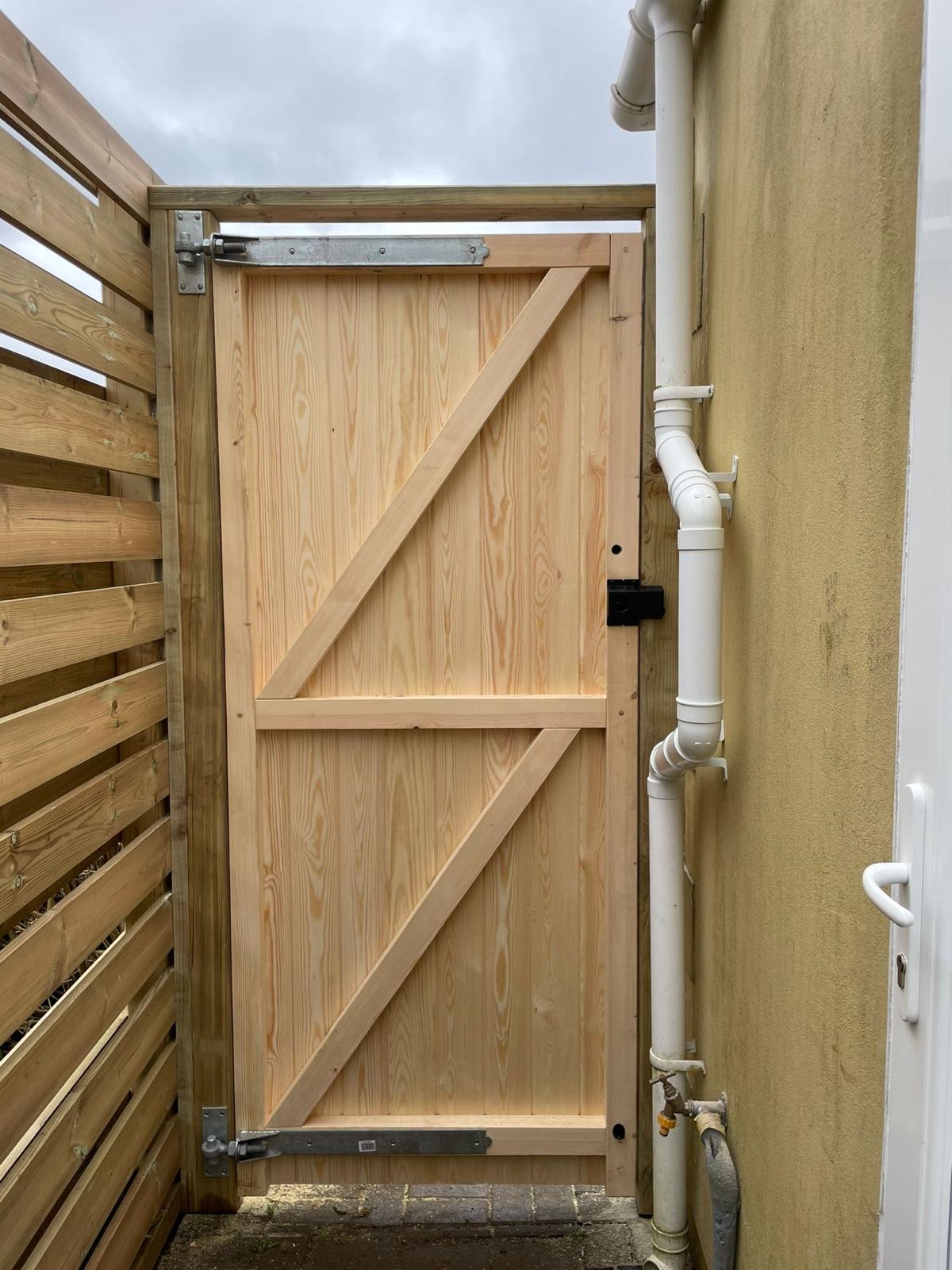 Bespoke oak garden gate and external joinery