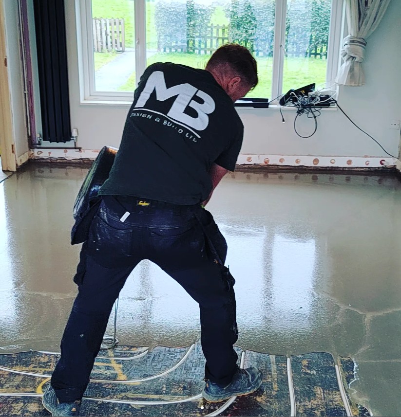 Martin Brice on site overseeing an MB Design and Build project